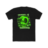 We All Return Tee — Neon Green Skull "Back to the Earth" Graphic T-Shirt